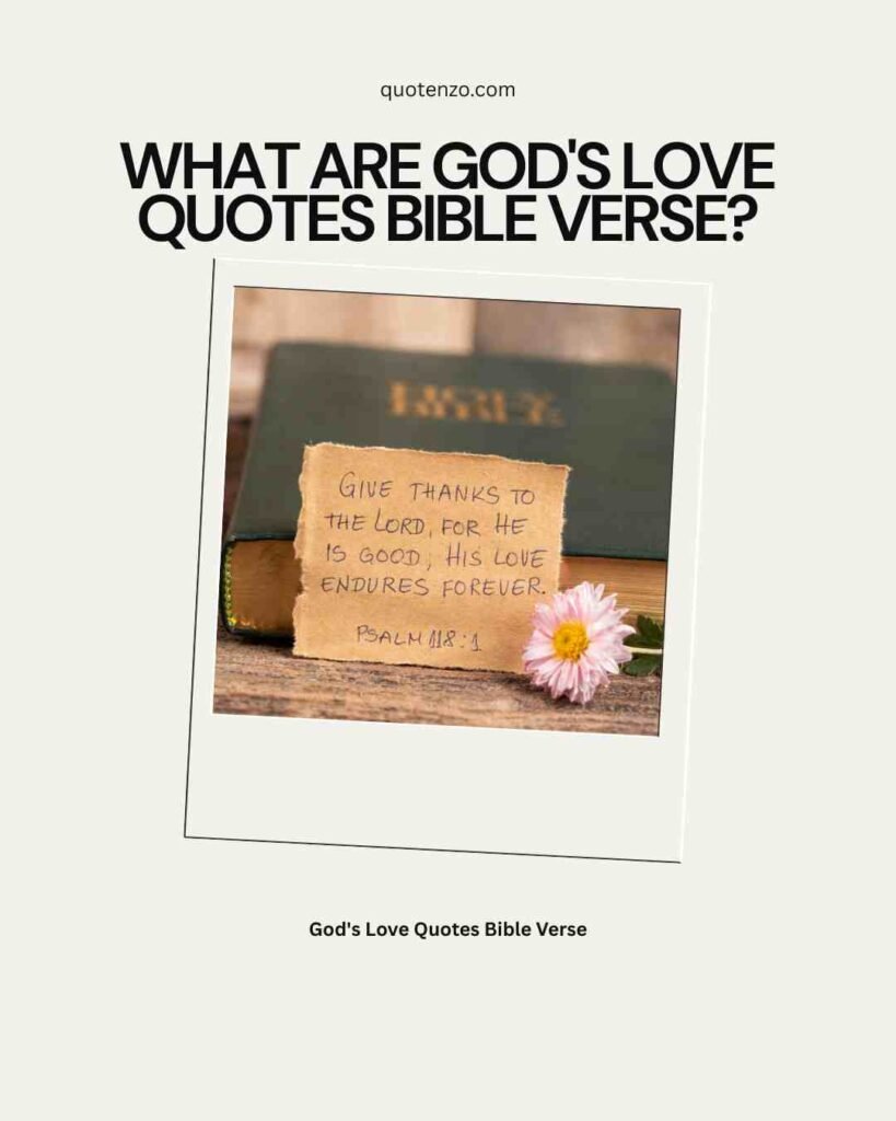 God's Love Quotes Bible Verse