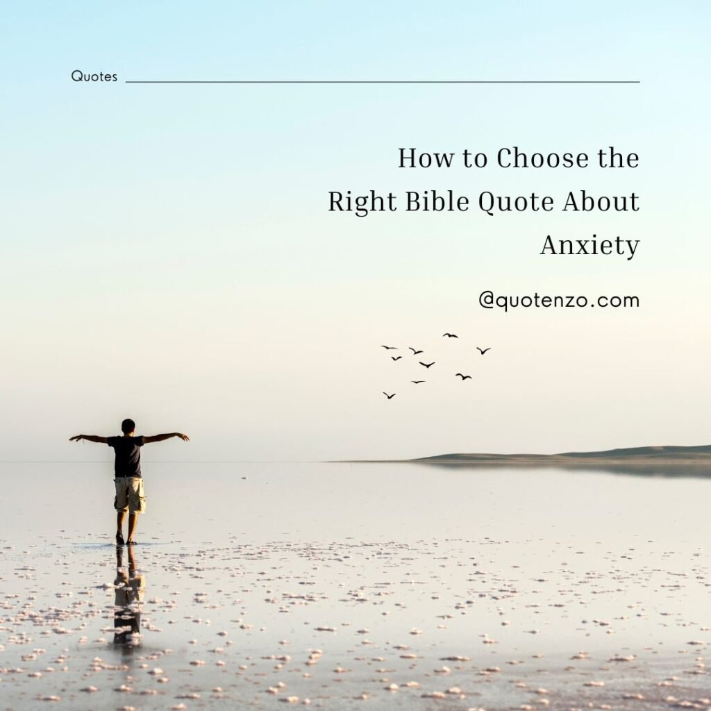 Bible Quotes About Anxiety