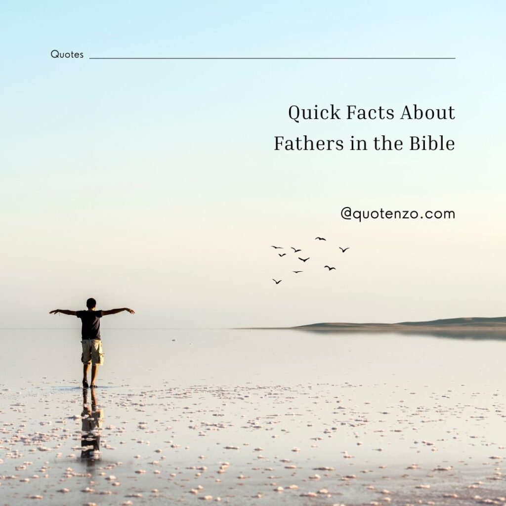 Bible Quotes About Fathers