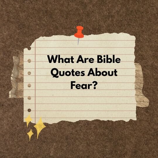 Bible Quotes About Fear