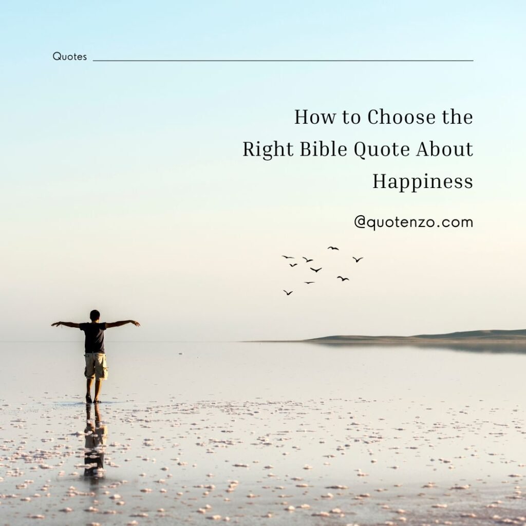 Bible Quotes About Happiness