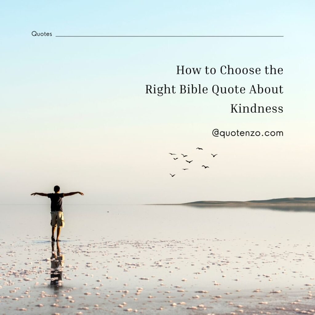 Bible Quotes About Kindness