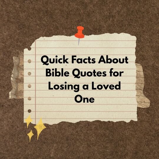 Bible Quotes About Losing a Loved One