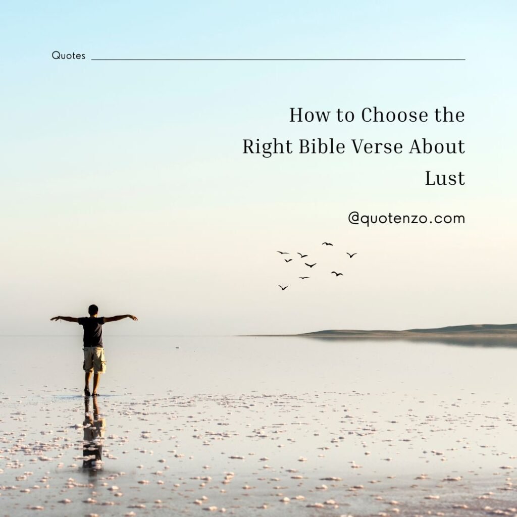Bible Quotes About Lust