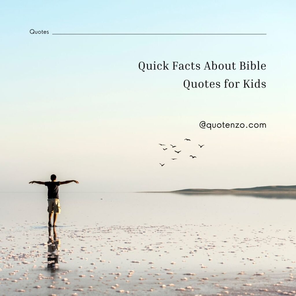Bible Quotes for Kids
