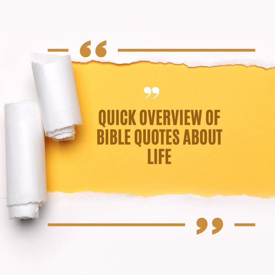 Best Bible Quotes About Life