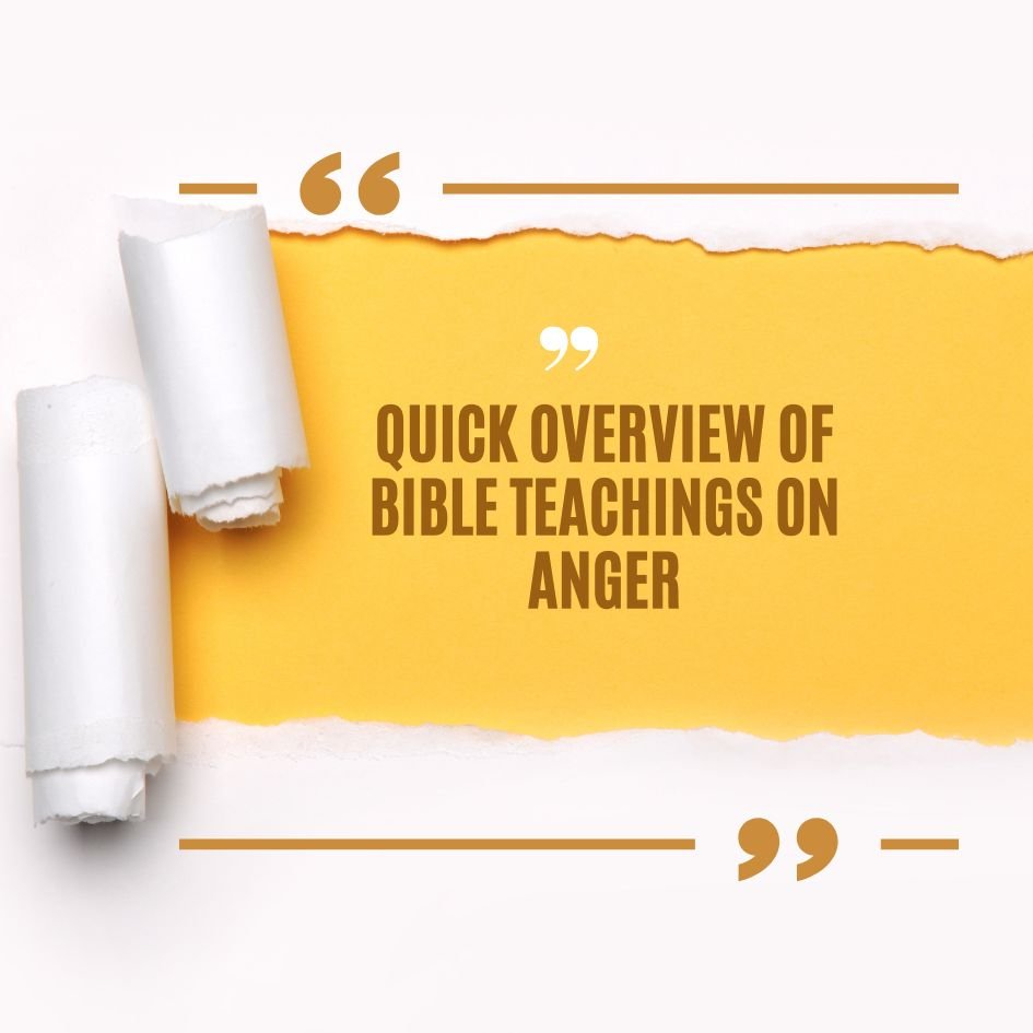 Bible Quotes About Anger