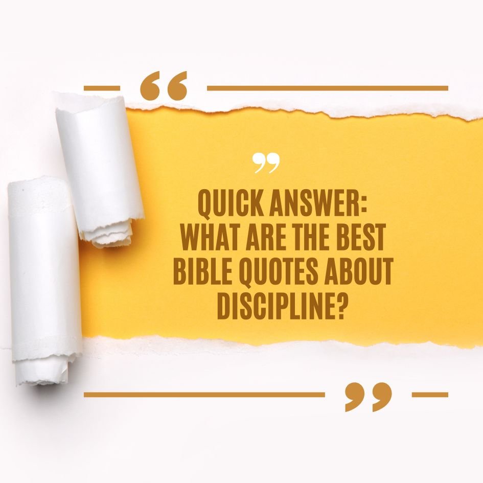 Bible Quotes About Discipline