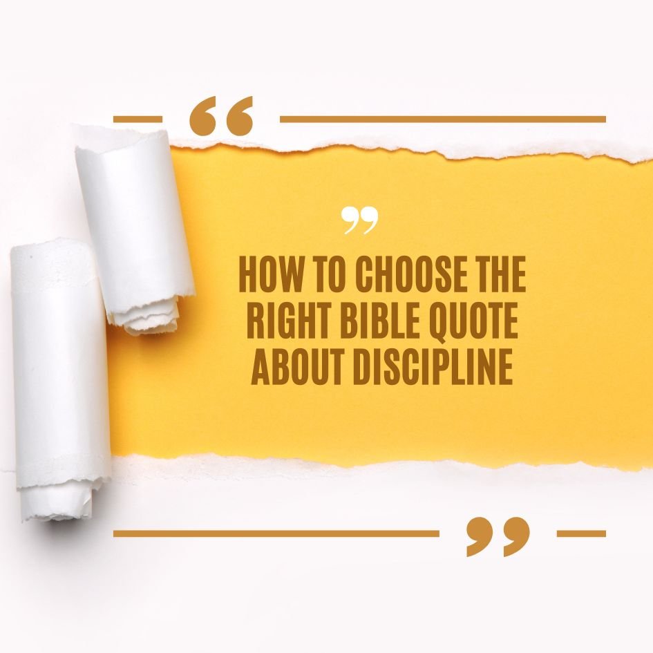 Bible Quotes About Discipline