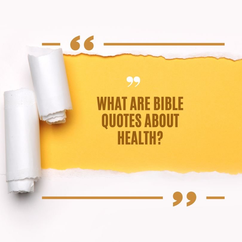 Bible Quotes About Health