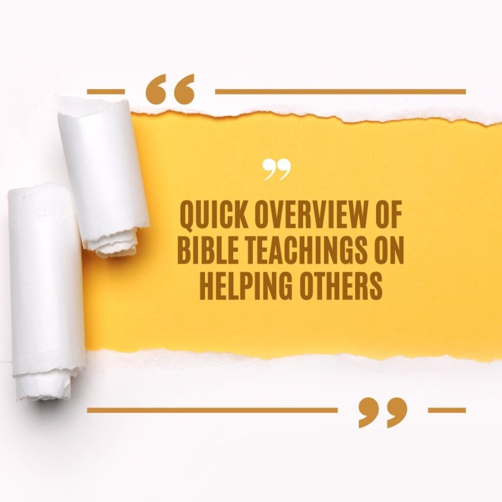 Bible Quotes About Helping Others