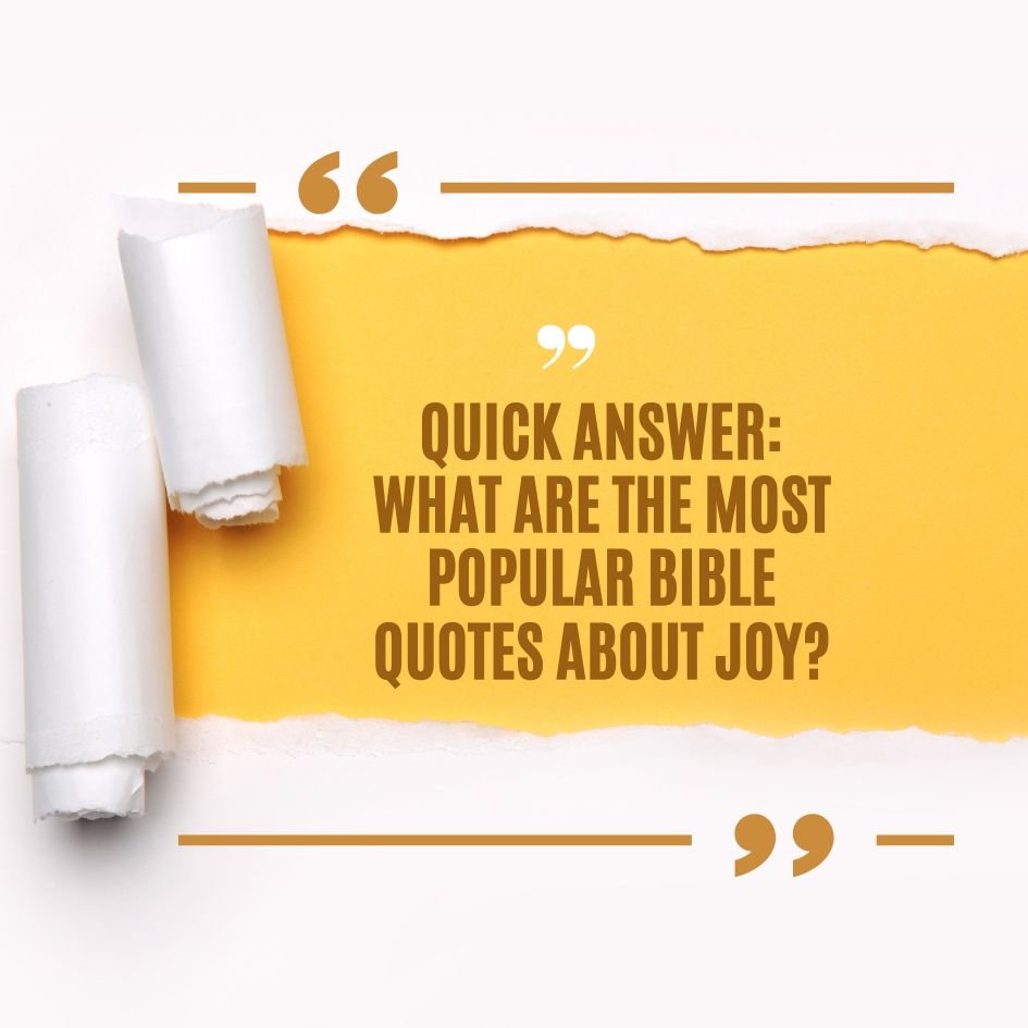 Bible Quotes About Joy