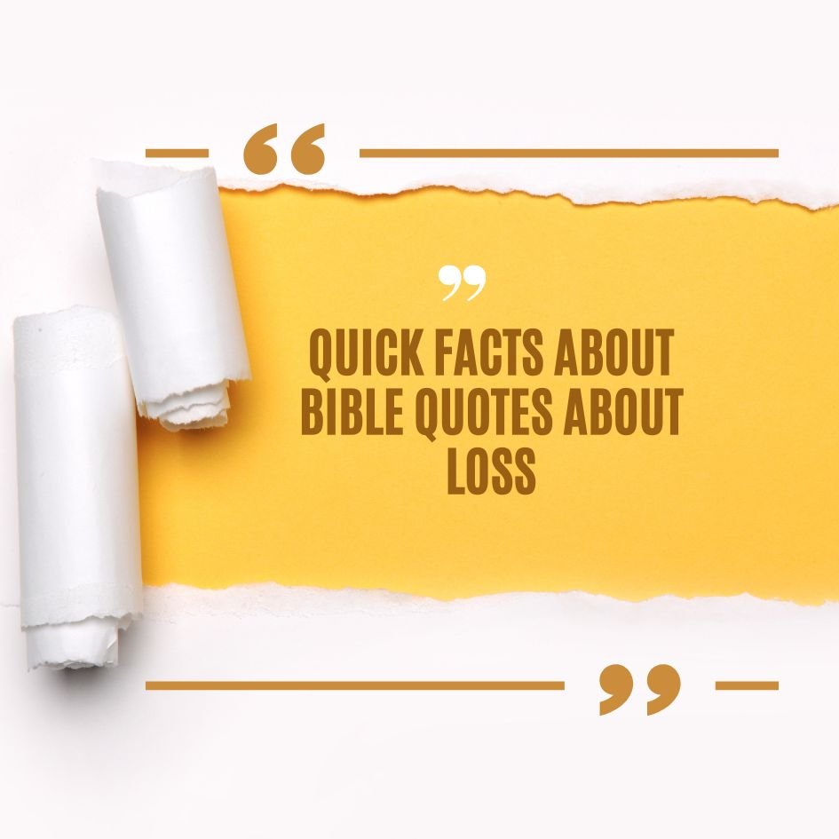 Bible Quotes About Loss