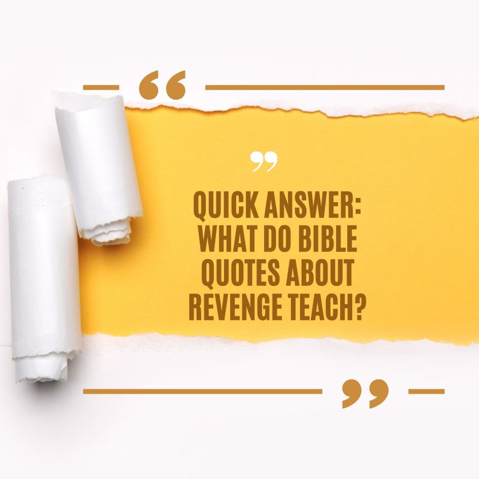 Bible Quotes About Revenge