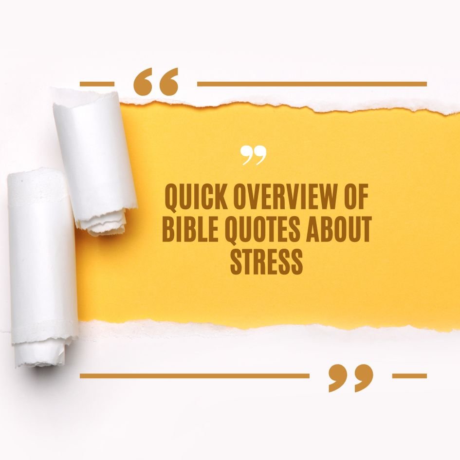 Bible Quotes About Stress