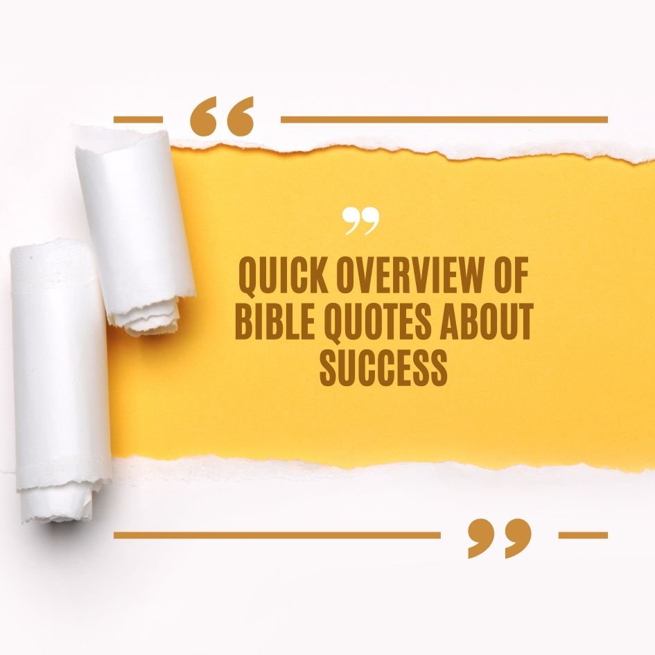 Bible Quotes About Success