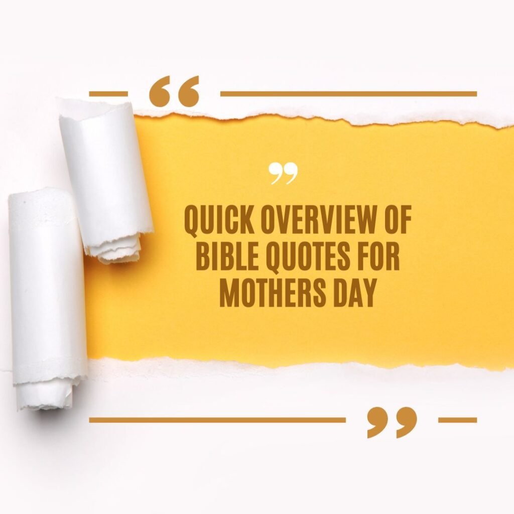 Bible Quotes for Mothers Day