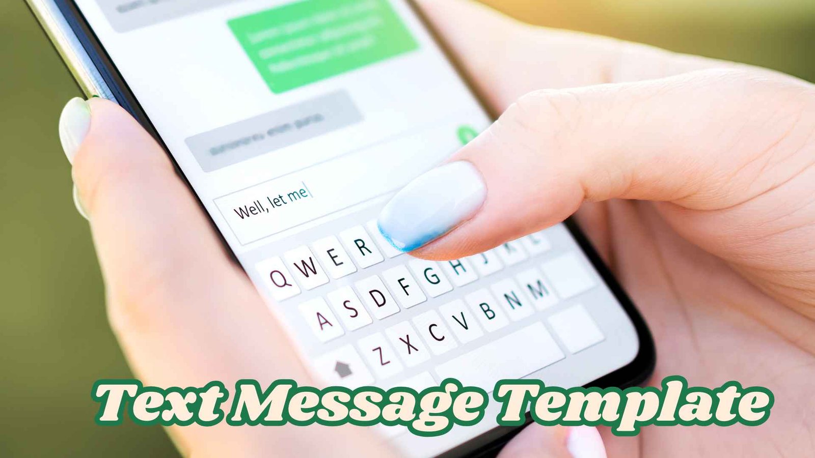 Text Message Template